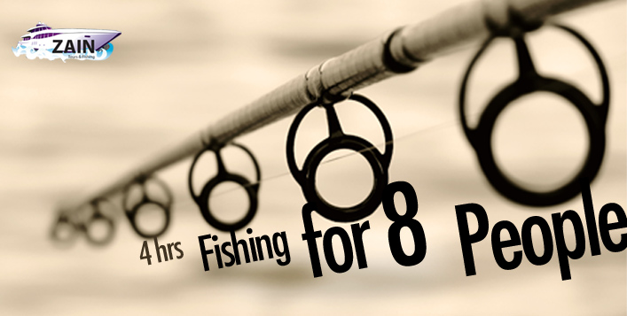 Enjoy a 4hr Fishing Trip For 8 People