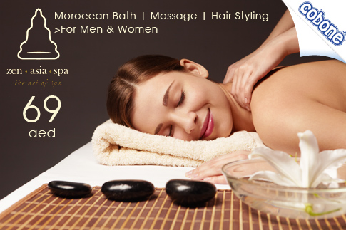 Ladies and gents, pamper yourself with a Moroccan bath, a 30 minute deep tissue back massage, and hairstyling at Zen Asia Spa for just AED 69 (Value AED 285) – They've mastered the Art of Spa!
