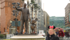 Lynn 'Minnie Mouse' Parsons seeing the sights at Disneyland