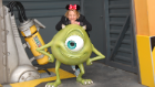 Lynn 'Minnie Mouse' Parsons with a friend at Disneyland