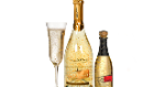 Sparkling Gold Cuvée: Imagine how fancy you'd feel drinking bubbly with bits of gold in it...this Sparkling Gold Cuvée is infused with edible flakes of genuine 22 carat gold. Surprisingly affordable, but don't tell your partner - let them think you've gone that extra mile! From firebox.com