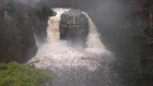 High Force in Durham. It had been raining for quite a while so the waterfall is very full. It's quite spectacular at any time but especially when the river is running this fast! Barbara Colling.