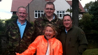 Lynn with Dave, Jason & Joe at Army Cadet HQ Glossop