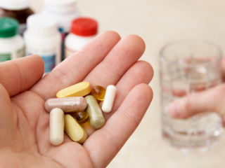 Taking vitamins