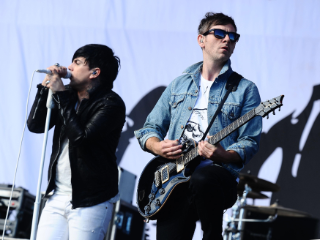 Ian Watkins (left) and Mike Lewis of Lostprophets