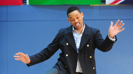 Will Smith with hurdles