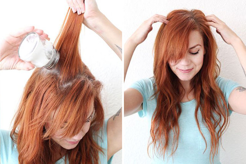 Risultati immagini per usare shampoo secco
