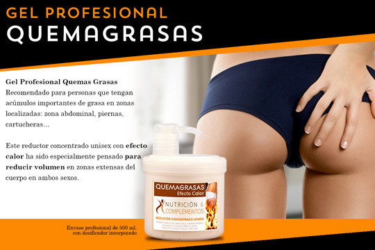 Gel PROFESIONAL Quemagrasa Efecto Calor
