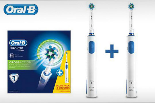 Cepillo Eléctrico Oral-B Pro 690 CrossAction Duo