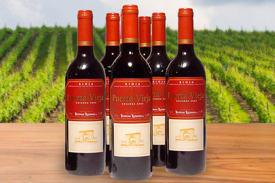 Pack de 6 botellas de vino puerta vieja 