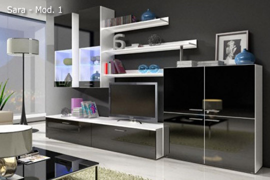 Conjunto muebles salón Sara mod. 1 y mod. 2