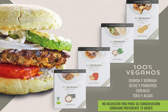 hamburguesas ecológicas 100% VEGANAS ¡Deliciosas!