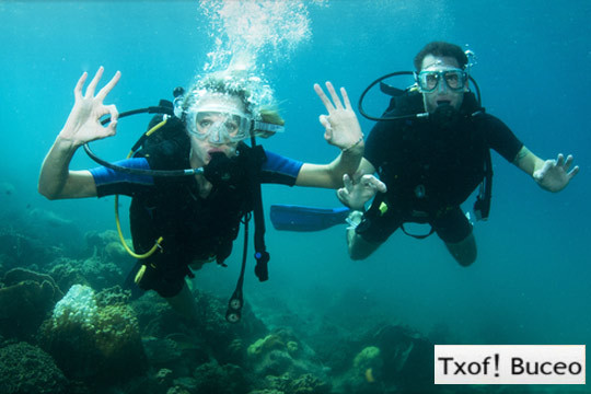 Curso de buceo PADI Open Water Diver en Txof