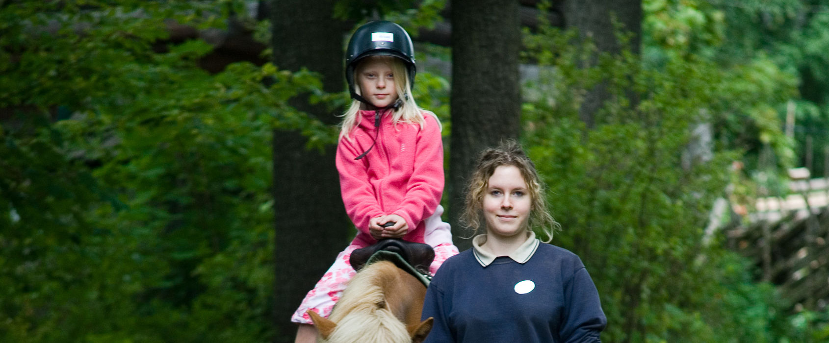 Ponnyridning Ponnyridning på Skansen
