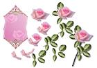 Book pink rose c-DWJ