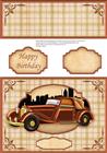 VINTAGE CAR OLD BUT CLASSIC! Easel Kit Sheet 1