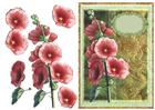 Hollyhocks decoupage-DWJ