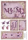 Rose & Butterflies Mum Topper