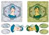 2 square cards( Deco No 2b)
