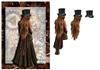 Lady Steampunk A5 + decoupage