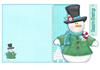 Snowman Shaped card part  A -DWJ