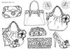 Fashion Bag Digital Stamps