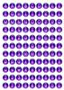 Shiny Button Alpha-Purple