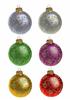 glittered baubles toppers / emb