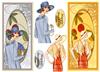 2 DL cards (Deco No 10 b)