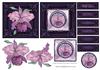 2 Orchid Toppers & Decoupage