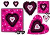 pretty in pink heart topper