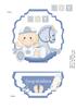 Easel baby boy topper and stopper
