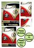 vw camper van design sheet