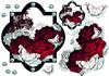 Lovely Red Rose Flutter Topper with Decoupage
