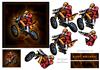 Motocross Topper & Decoupage