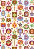 christmas folk baubles background 