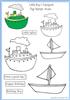 Little boys transport on wheels-Boats