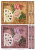 2 Vintage Rose Toppers