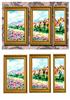 trio of framed watercolor scene A5 topper