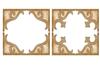 Vintage Swirls Square Frames