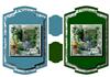2 Garden Shed Gardening Shaped Toppers