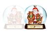 Santa snowglobe shaped card - 360 dpi