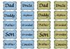 Male Family 'Labels' Greetings
