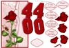 RUBY WEDDING ANNIVERSARY or Birthday Over the Side