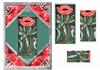 poppy art nouveau a5 topper