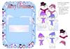 Snowman pop up card-DWJ