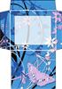 floral swirls in blue envelope