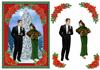sadie & clyde art deco  christmas a5 topper
