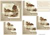 lakeside scene card front with corner scallop sta