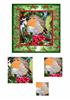 Square Robin Xmas topper & pyromage